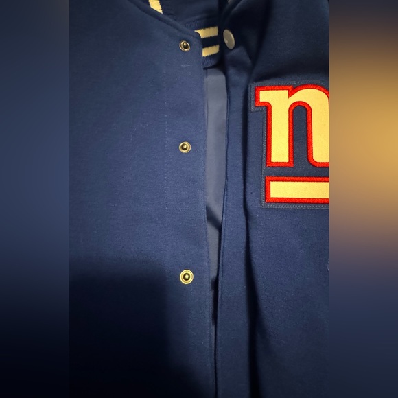 New York Giants -NFL Pro Line - Royal/White Reversible Full-Snap Jacket  - Large - Picture 6 of 6